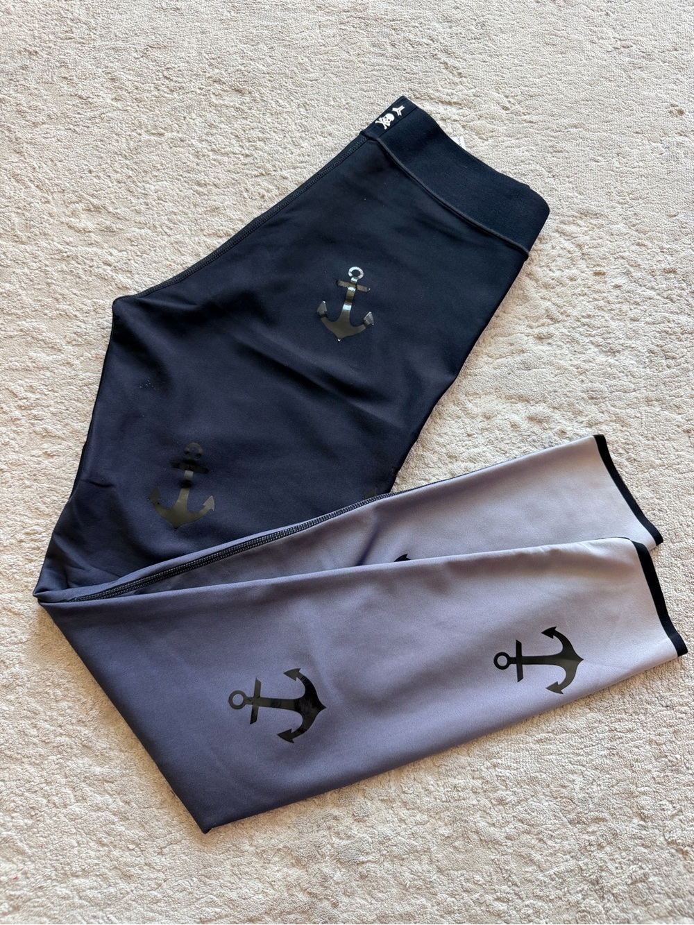 Ultracor x SoulCycle Ombré Gradient Ultra Lux Anchor Print Leggings — Size L